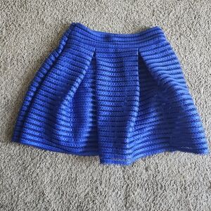 Express Vibrant Blue Skater Skirt